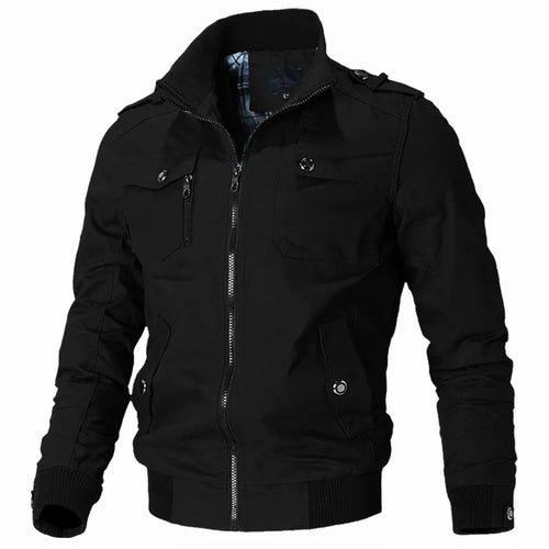 Bomberjacke Herren Mode Freizeit Windbreaker Jacke Mantel Herren 2023 Frühling Herbst Neu Heiß Outwear Stehkragen Slim Militärjacke Herren