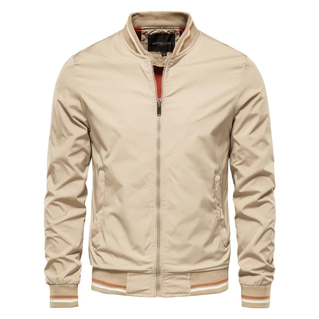 Marken-Print Baseballjacke Herren Lässiger Stehkragen Bomber Herrenjacken Herbst Hochwertige Slim Fit Jacken Für Herren