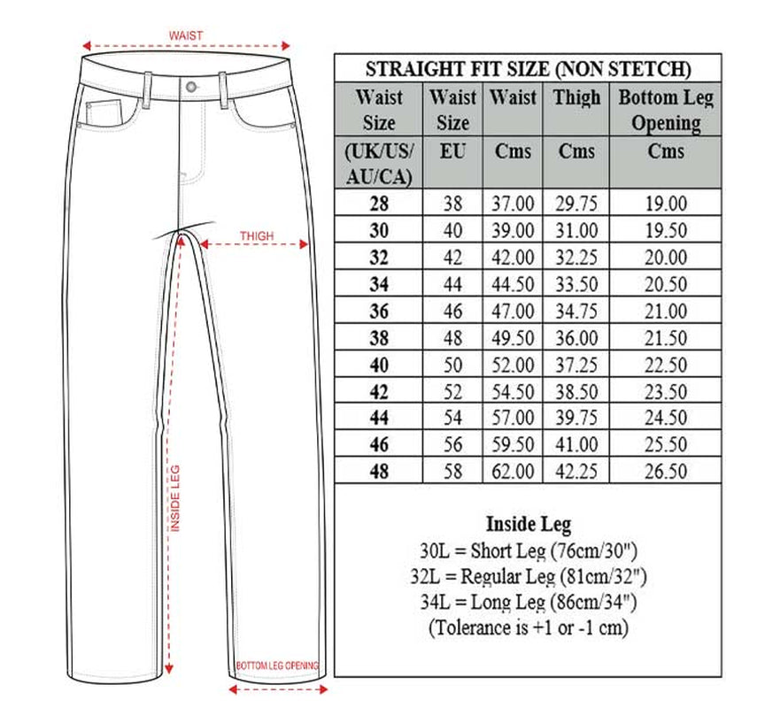 Mens Regular Fit Jeans Straight Leg Denim Trouser Pants Big Tall All Waist Sizes