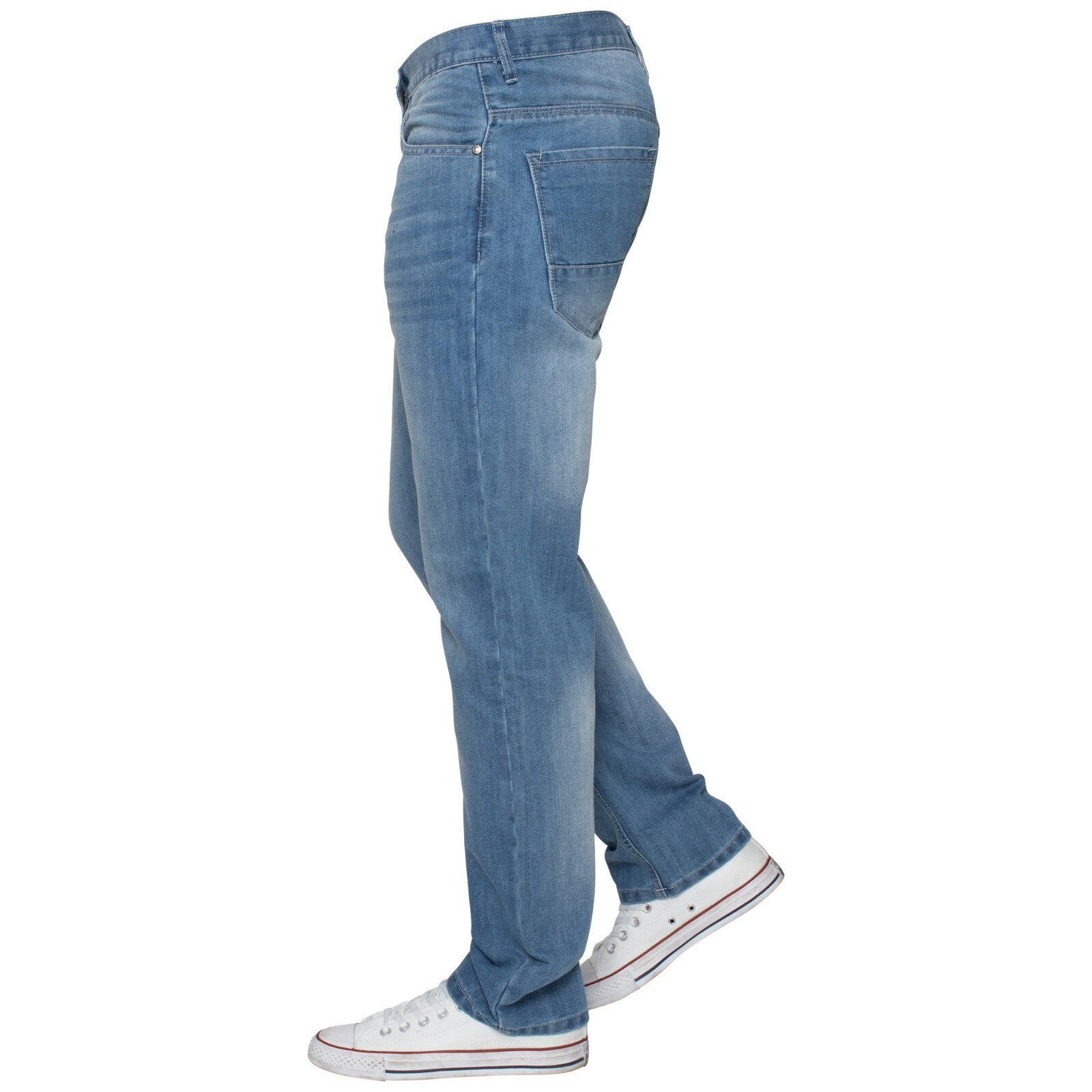 Mens Regular Fit Jeans Straight Leg Denim Trouser Pants Big Tall All Waist Sizes