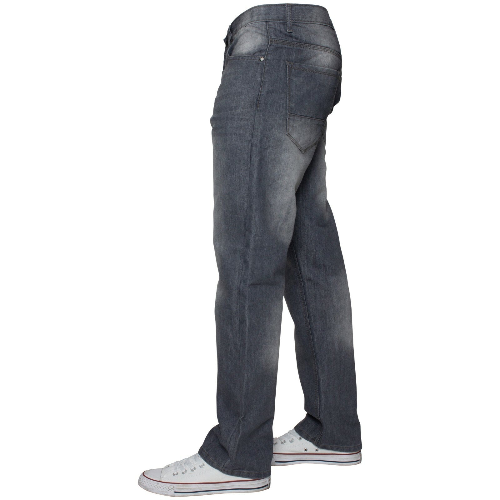 Mens Regular Fit Jeans Straight Leg Denim Trouser Pants Big Tall All Waist Sizes