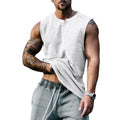 Sommer Herren Jugend Sport Basketball Tank Top Groß Rundhals Knöpfe Ärmelloses T-Shirt Herren Sweetheart