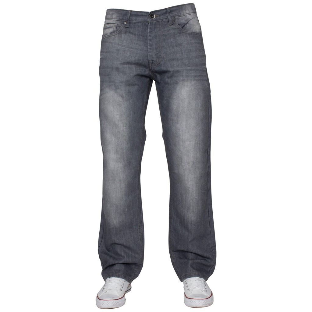 Mens Regular Fit Jeans Straight Leg Denim Trouser Pants Big Tall All Waist Sizes