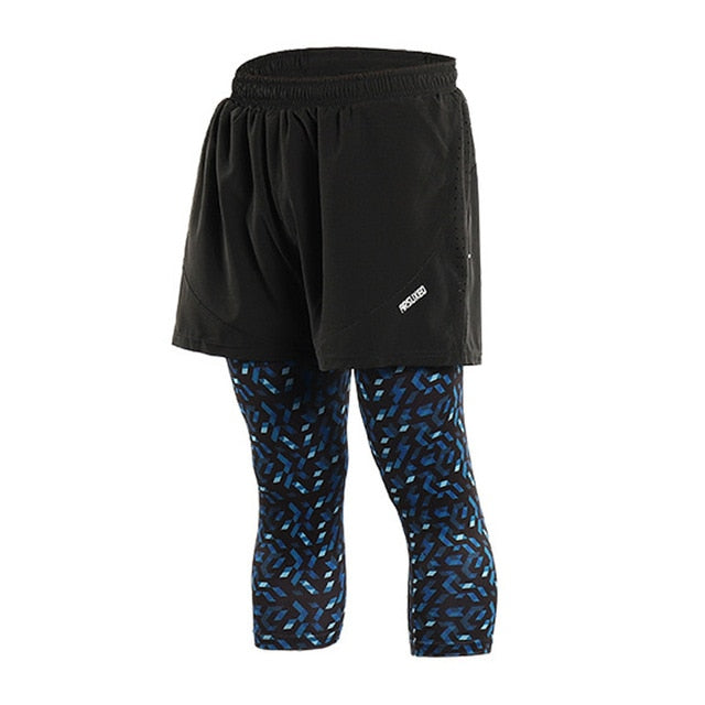 Short de sport séchage rapide homme 3 en 1, short de course, d'entraînement, de jogging, avec doublure plus longue, 4 couleurs - Short de sport