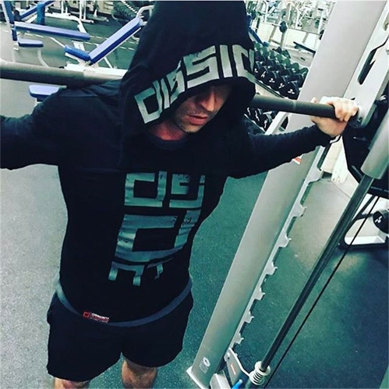 Baumwolle Tanktops Hoodie Fitness Herren Bodybuilding Workout T-Shirt Mode Muskel Herren Activewear