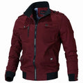 Blouson Aviateur Homme Mode Décontractée Coupe-Vent Manteau Homme Printemps Automne 2023 Nouveau Vêtement d'extérieur Chaud Col Montant Slim Militaire Homme