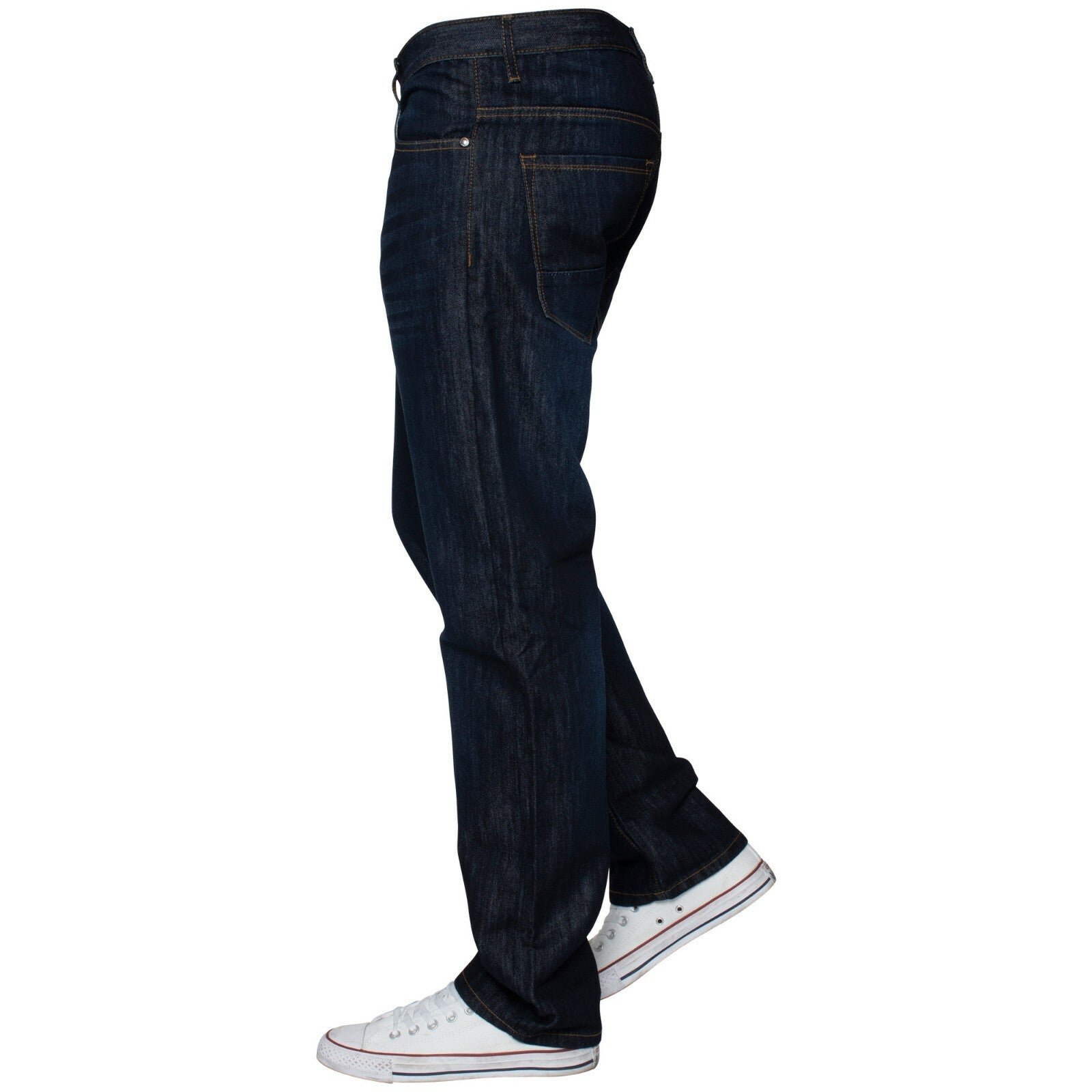 Mens Regular Fit Jeans Straight Leg Denim Trouser Pants Big Tall All Waist Sizes